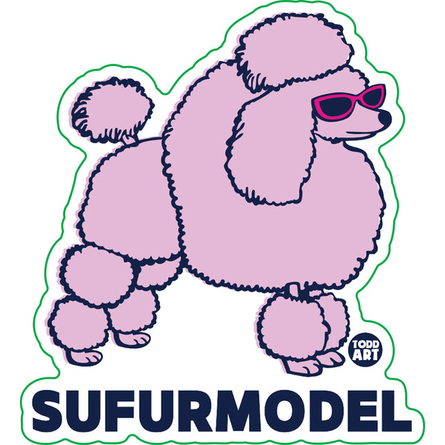 Surfurmodel Dog Vinyl Sticker