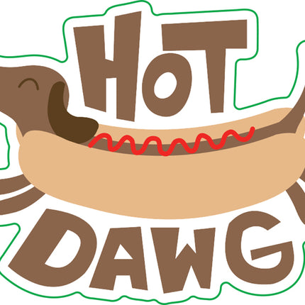 Hot Dawg Vinyl Sticker