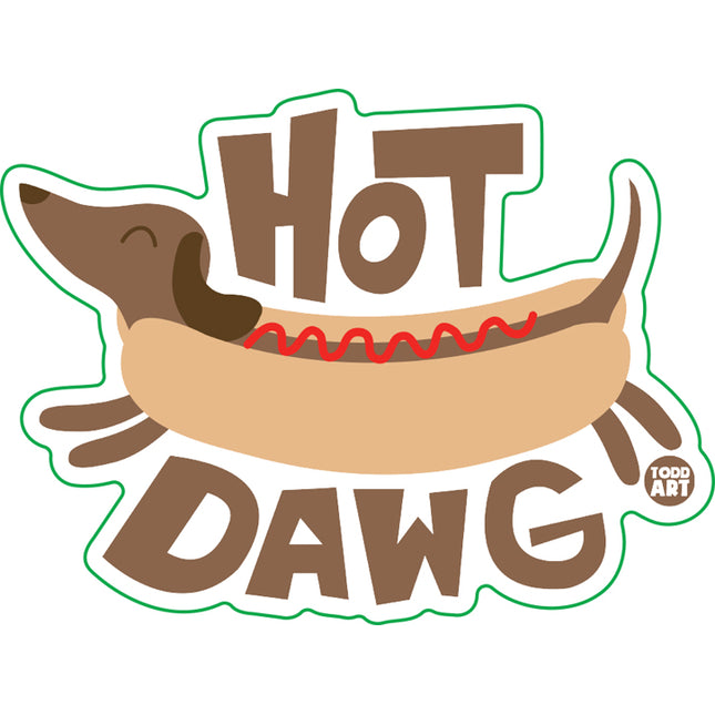 Hot Dawg Vinyl Sticker