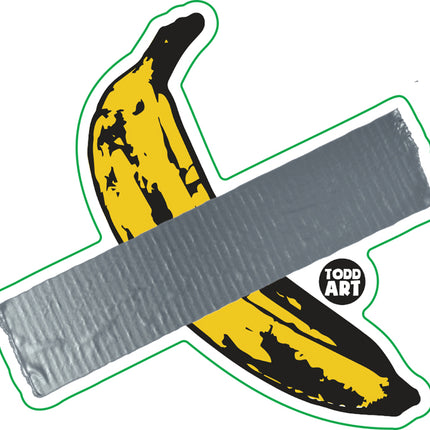 Duct Tape Banana Vinyl Sticker