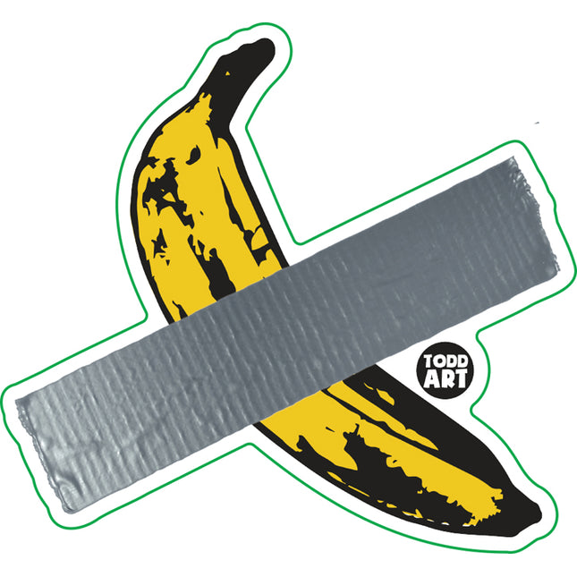 Duct Tape Banana Vinyl Sticker
