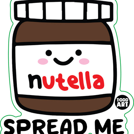 Spread Me Nutella Vinyl Sticker