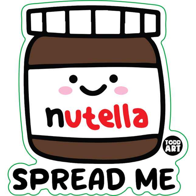 Spread Me Nutella Vinyl Sticker
