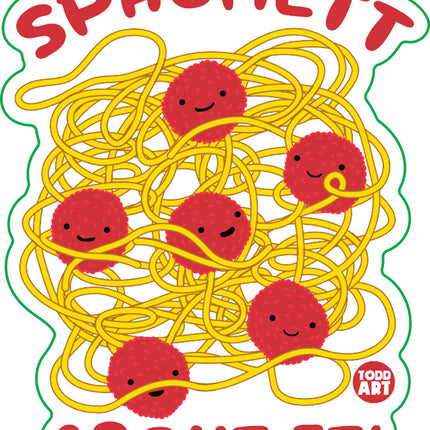 Spaghett About It Vinyl Sticker