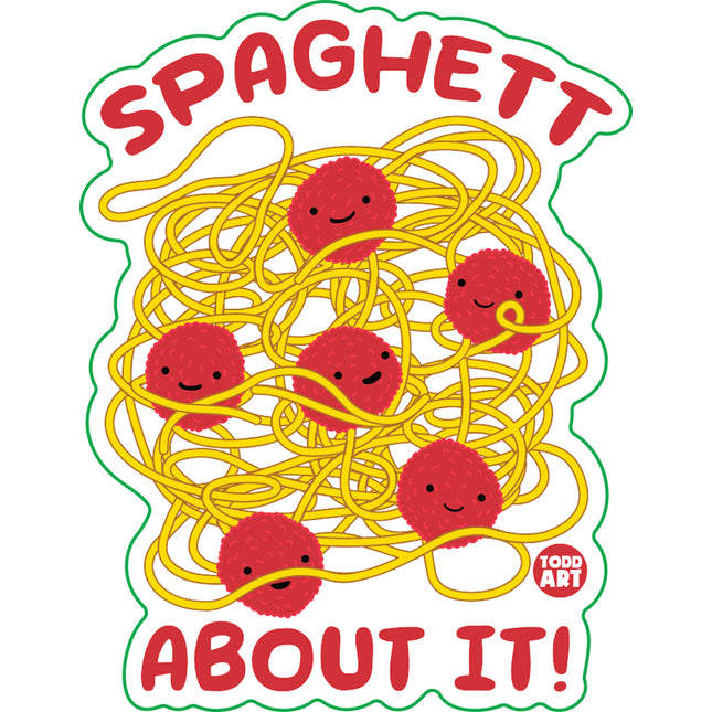 Spaghett About It Vinyl Sticker