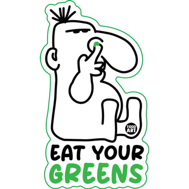 Eat Your Greens Vinyl Sticker