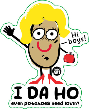 I DA HO Vinyl Sticker