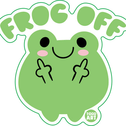 Frog Off Vinyl Sticker