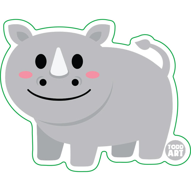 Rhino Vinyl Sticker
