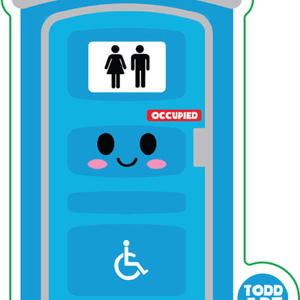 Porta Potty Vinyl Sticker