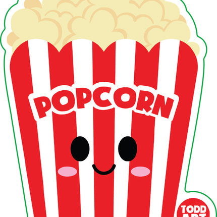 Popcorn Vinyl Sticker