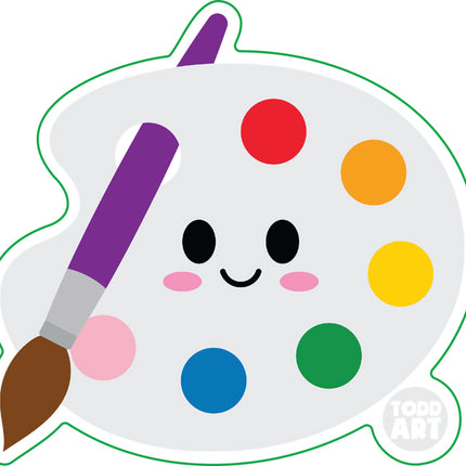 Paint Palette Vinyl Sticker