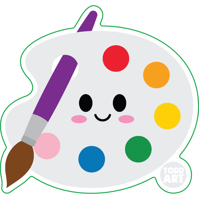 Paint Palette Vinyl Sticker