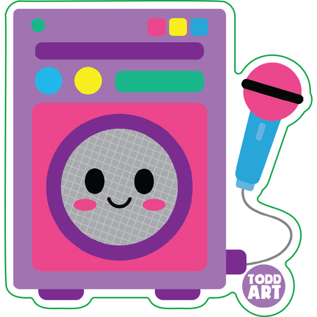 Karaoke Machine Vinyl Sticker