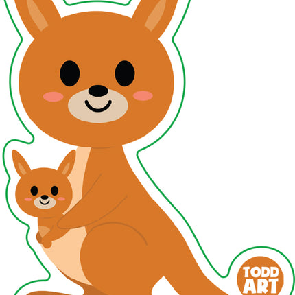 Kangaroo Vinyl Sticker