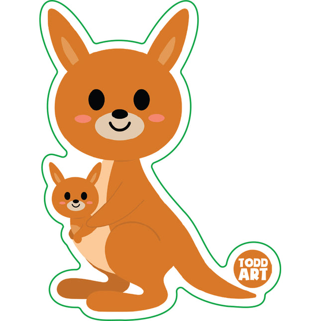Kangaroo Vinyl Sticker