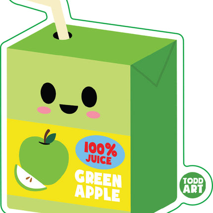 Apple Juice Vinyl Sticker