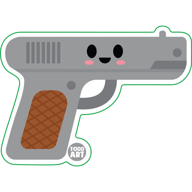 Gun Vinyl Sticker