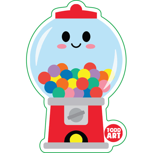 Gumball Machine Vinyl Sticker