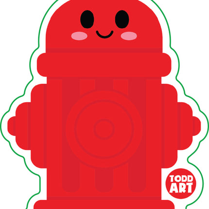 Fire Hydrant Vinyl Sticker