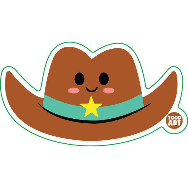 Cowboy Hat Vinyl Sticker