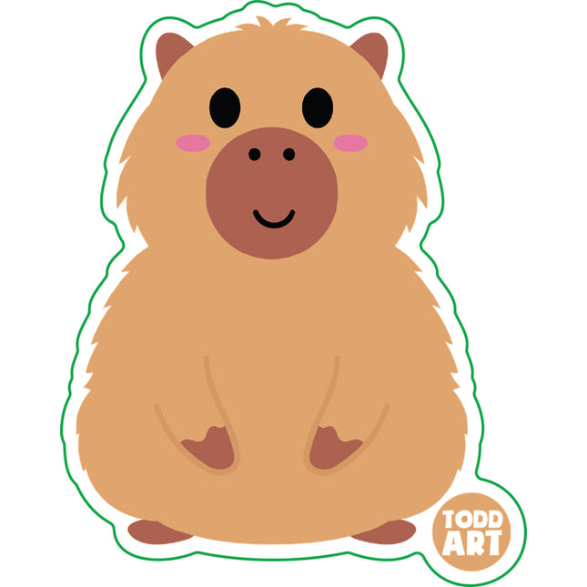 Capybara Vinyl Sticker