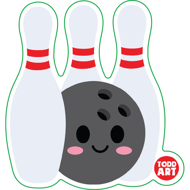 Bowling Vinyl Sticker