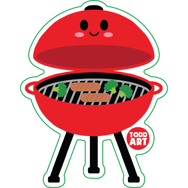 BBQ Grill Vinyl Sticker