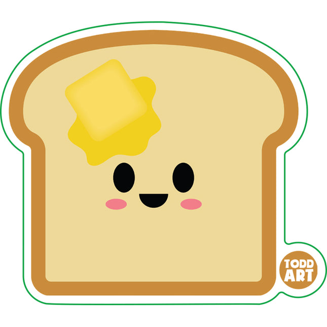 Toast Vinyl Sticker