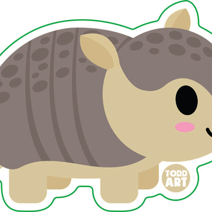 Armadillo Vinyl Sticker