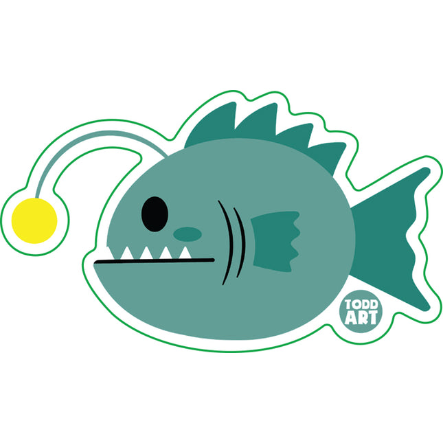 Angler Fish Vinyl Sticker