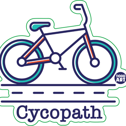 Cycopath Bike Vinyl Sticker