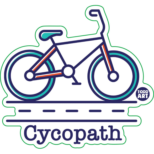 Cycopath Bike Vinyl Sticker