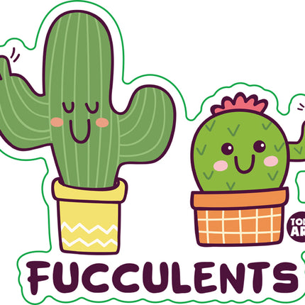 Fucclulents Vinyl Sticker