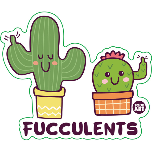 Fucclulents Vinyl Sticker