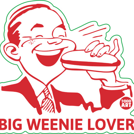 Big Weenie Lover Vinyl Sticker