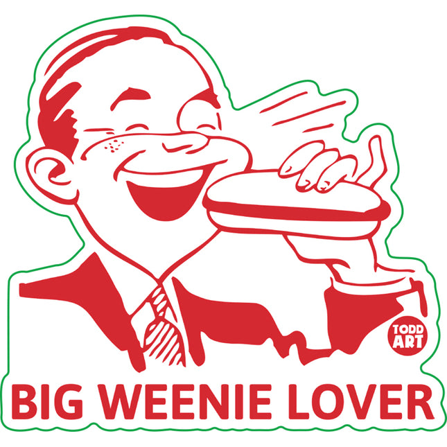 Big Weenie Lover Vinyl Sticker