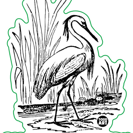 Egrets Had A Few Vinyl Sticker