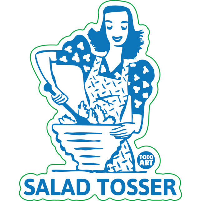 Salad Tosser Vinyl Sticker