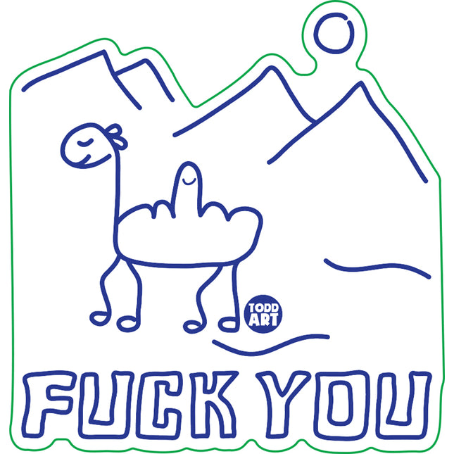 Fuck You Camel Vinyl Sticker