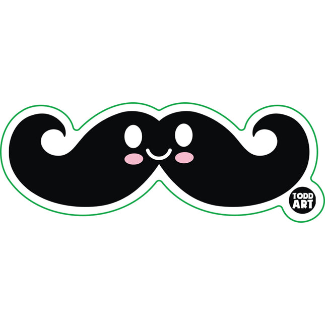 Moustache Vinyl Sticker