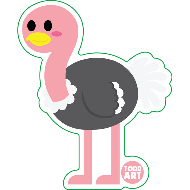 Ostrich Vinyl Sticker
