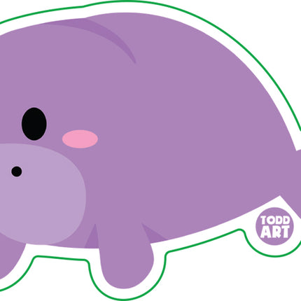 Manatee Vinyl Sticker