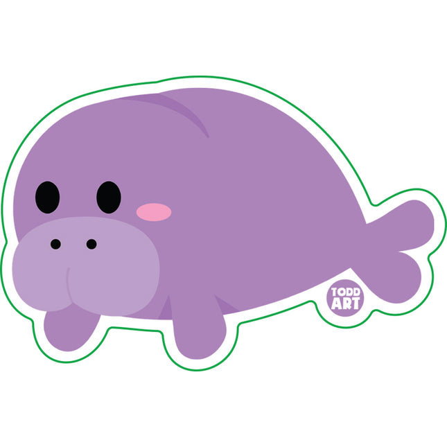 Manatee Vinyl Sticker