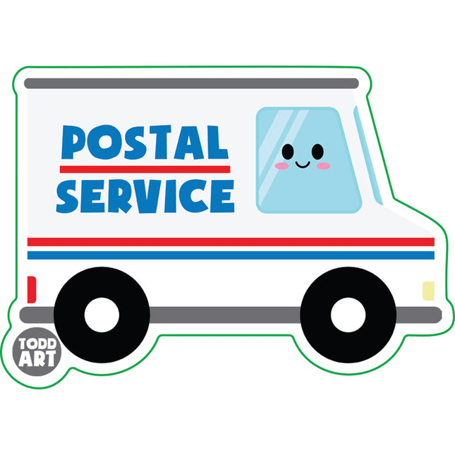 Mail Truck Vinyl Sticker