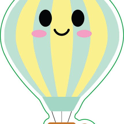 Hot Air Balloon Vinyl Sticker