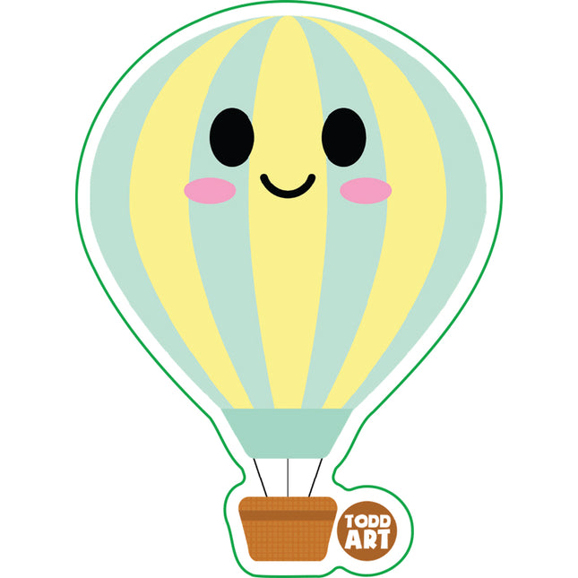 Hot Air Balloon Vinyl Sticker