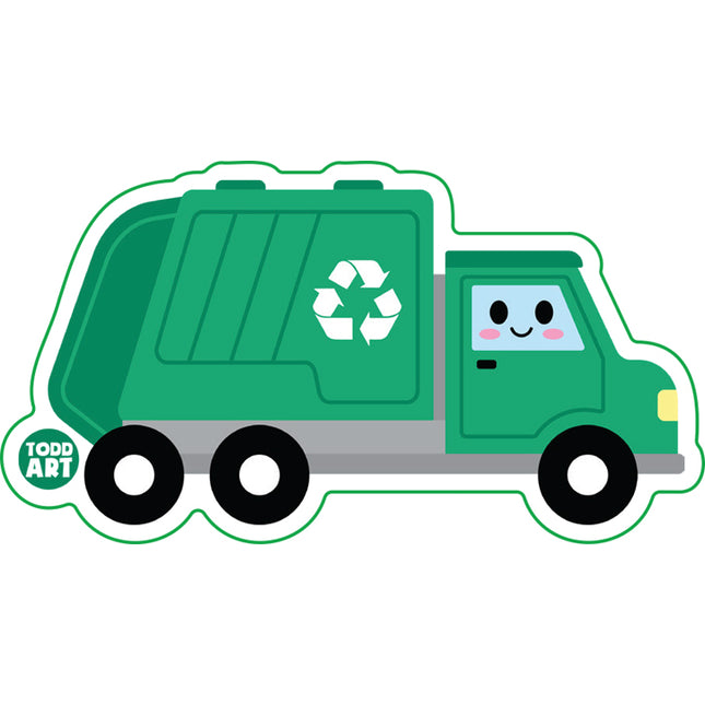 Garbage Truck Vinyl Sticker
