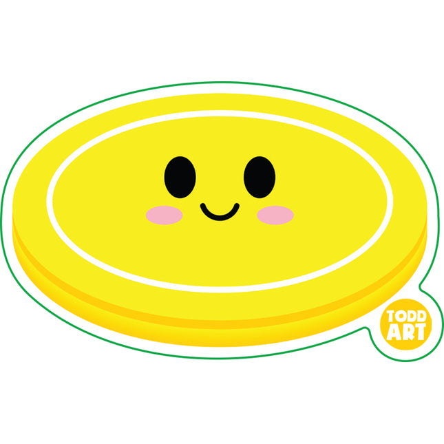 Frisbee Vinyl Sticker