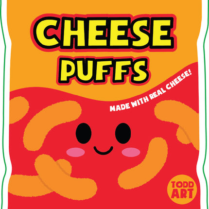 Cheese Puffs Vinyl Sticker